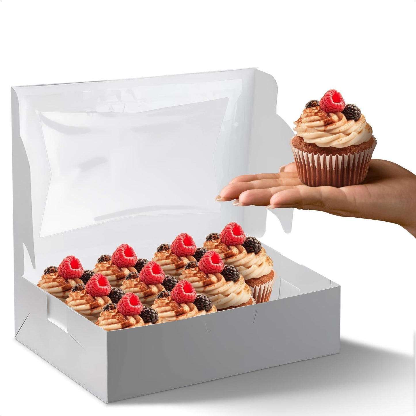 White Party Box for Cake Bakery Supplies   Cake Box with Window Treat