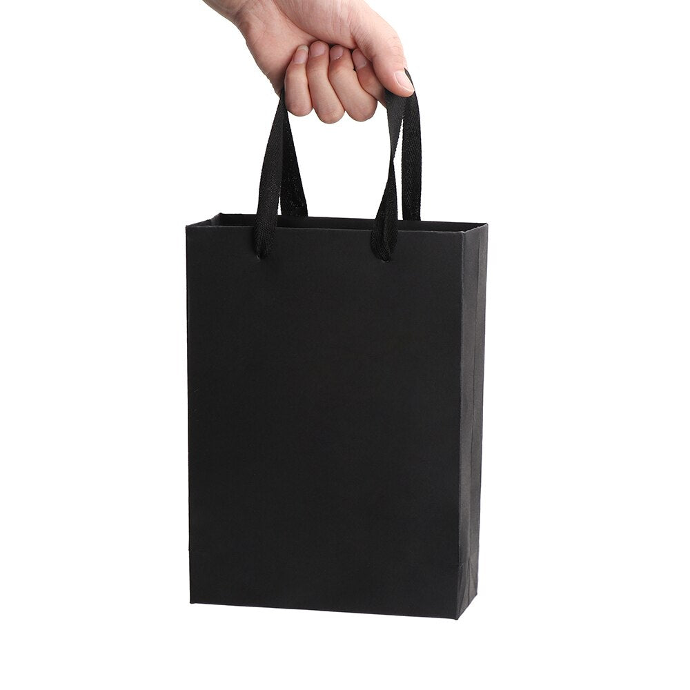 1PC Multi function Black Simple Paper Gift Bag