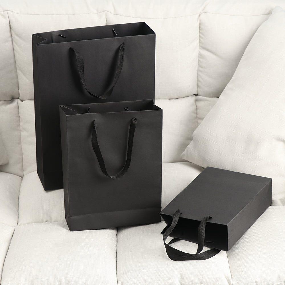 1PC Multi function Black Simple Paper Gift Bag