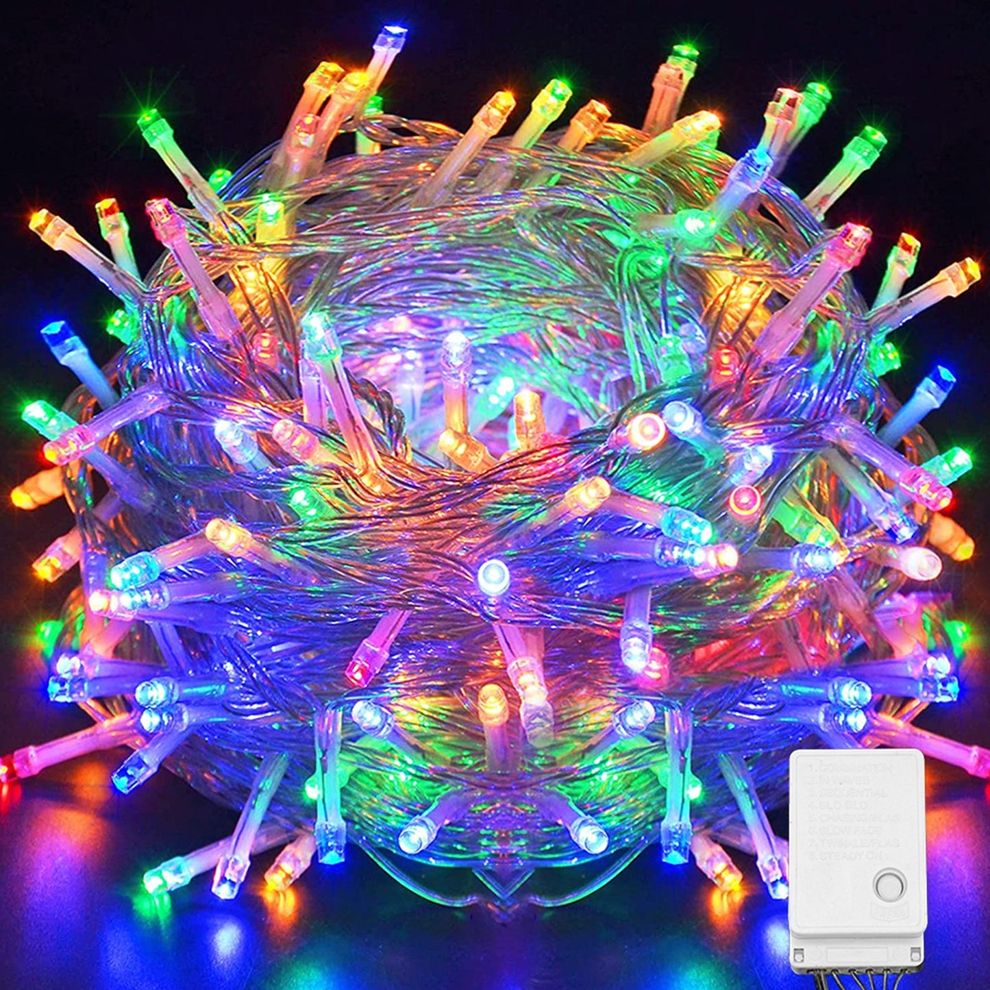 Halloween Christmas Lights Outdoor Decorations 100 LED 33Ft 8 Modes