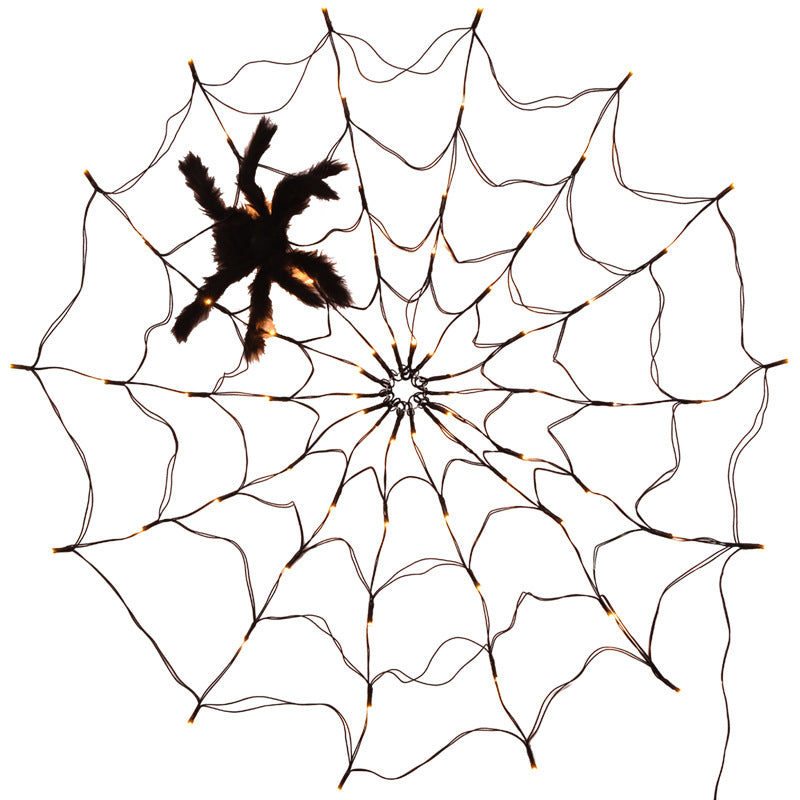 Halloween Led Spider Web String Light 5v Remote Control