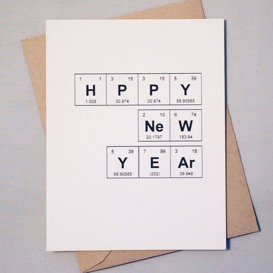 Happy New Year Sentimental Elements Card