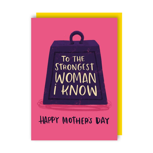 Strongest Woman Mother's Day Card (Pack of 6)