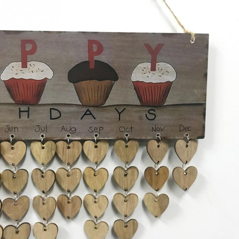 DIY Wood Birthday Reminder Event Board Happy