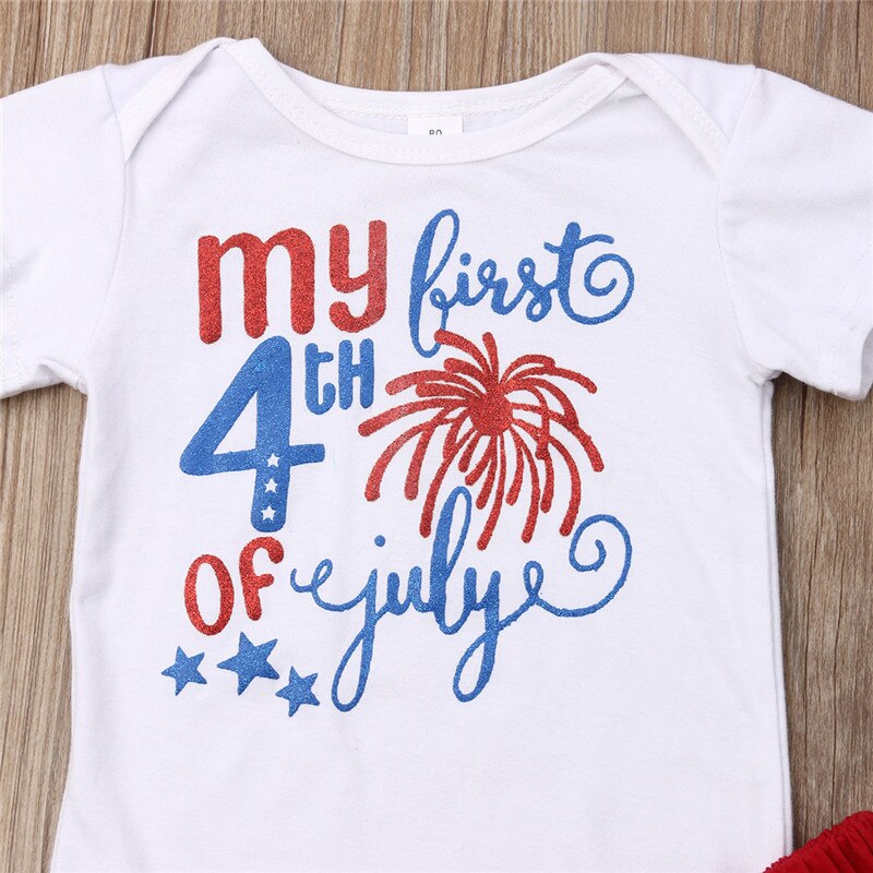 Fashion Newborn Baby Girl Boys 4th of July Clothes