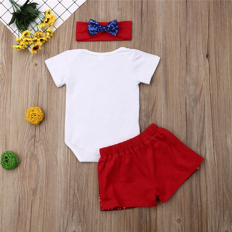 Fashion Newborn Baby Girl Boys 4th of July Clothes