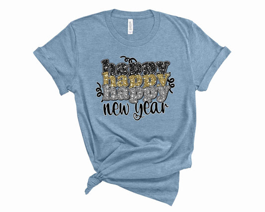 Happy, Happy, Happy New Year - Graphic Tee