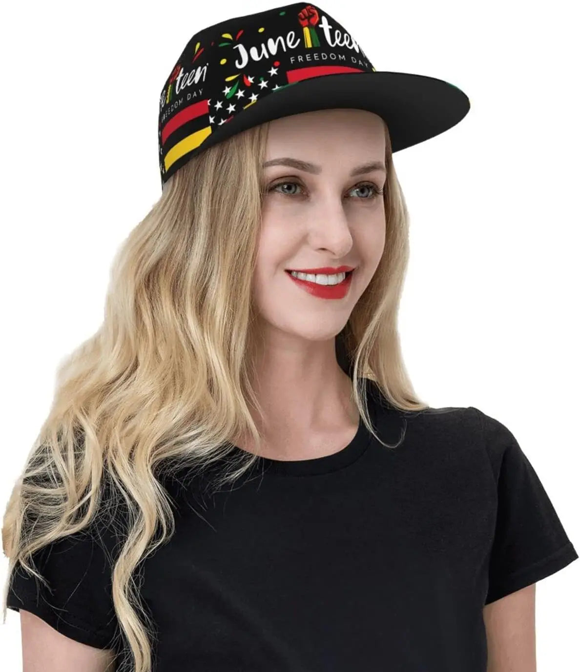 Juneteenth Freedom Day 1865 Snapback Hat for Women Men Adjustable Hip