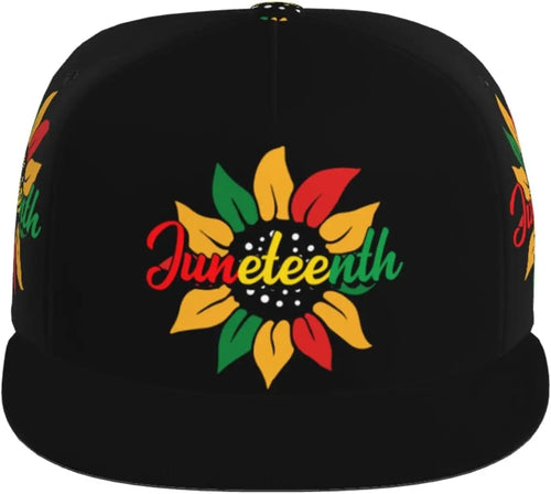 Juneteenth Freedom Day 1865 Snapback Hat for Women Men Adjustable Hip