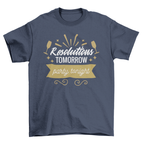 New year resolutions t-shirt design