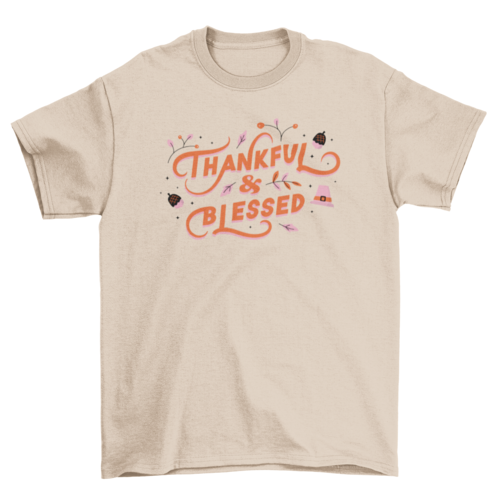 Thanksgiving Lettering T-shirt