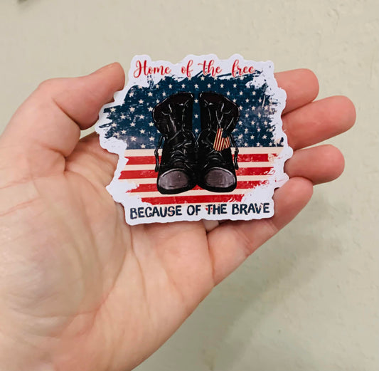 Black Boots- 4th of July Sticker/Magnet