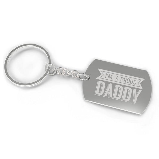 I'm A Proud Daddy Funny Car Key Ring Fathers Day