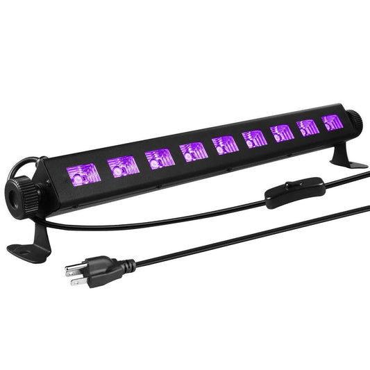 Stage Lighting LED Black Light 27W UV Bar Glow Dark Party Supplies for